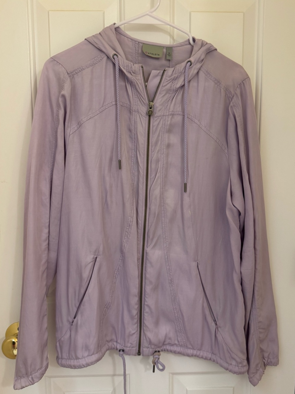 Athleta Light Purple Hooded Women's Jacket